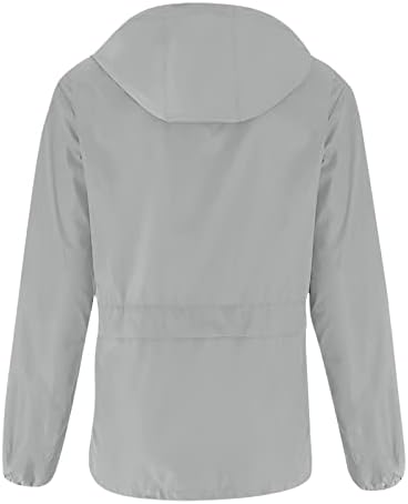 Волна палта на Foviguo за жени, јакна за жени со долг ракав, елегантна пад јакна удобност џебна качулка од дожд