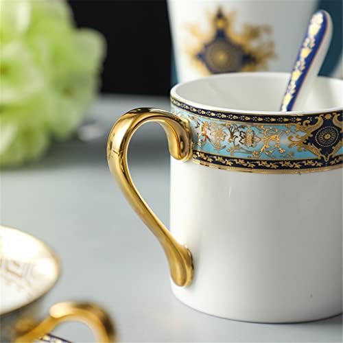 YTYZC Европски стил за кафе и кригла со три парчиња кутија за подароци британски попладневен чај сет со сувенир