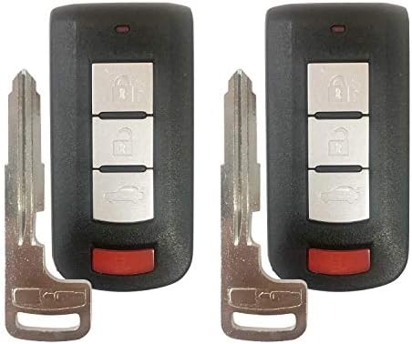 За 2008-2017 година Mitsubishi Outlander Cleyless Cleyless Smart Remote Key FOB OUC644M-Key-N, од Autokeymax
