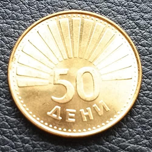 Европа Македонија 50 Машки Монети 1993 Издание Колекција Подароци За Странски Монети