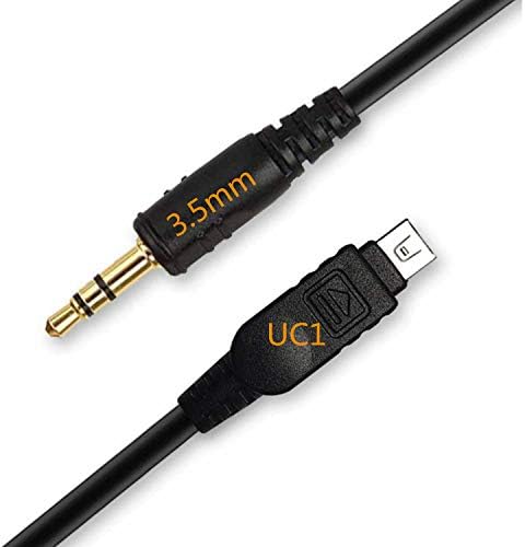GFShop 3,5 mm Исклучен кабел за кабел за поврзување на кабелот 3.5 mm-UC1 Камера за поврзување за камери Олимп со далечински управувач