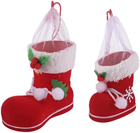 АБУФАН 2 парчиња Кутија За Подароци За Божиќни Бонбони За Повеќекратна Употреба Торба За Чување Слатки Божиќна Декорација