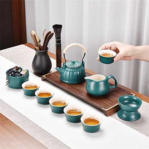 Hdrzr керамички чајник за чајни чајни чајни чајни чај сет преносен пат за патувања дома чај сет