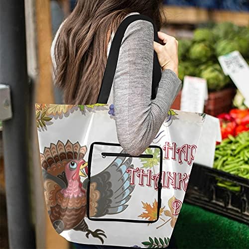 Денот на благодарноста мисирка ден преклопено рамо торбичка торба за еднократна употреба на намирници, тешка школа торба торба за купување торба за подарок за пат?