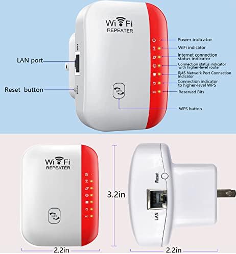 WiFi Repeater WiFi Extender Booster Booster со голема брзина WiFi Booster Home Wireless Internet Repeater засилувач со долг дострел