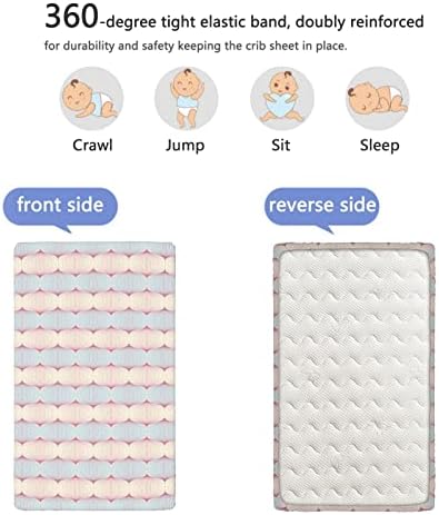 Апстрактни тематски опремени мини чаршафи, преносни мини за креветчиња за кревет