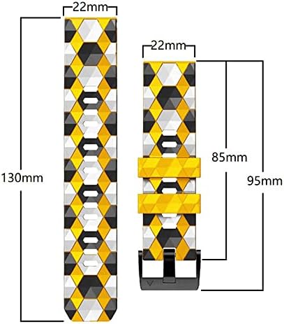 AISPORTS компатибилен со Garmin Fenix ​​7/6/6 Pro/5/5 Plus Band Silicone, 22mm Quick Fit Watch Band Band Soft Sport Speented Band за Garmin Forerunner