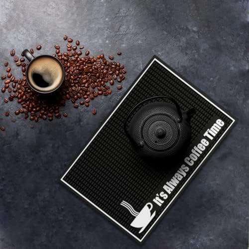 Highball & Chaser Premium Cafe Mat 18in x 12in. Додатоци од детална кујна од 1 см, додатоци за шипки за шал