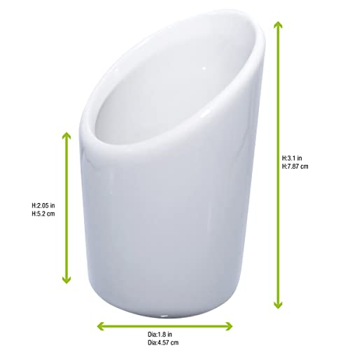 Мини Порцелански тепсија за тепсија, Пакнвуд - бели керамички чинии за еднократно користење 210Mbppot