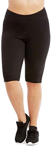 Јас и женски колено должина памук за велосипедисти за велосипедисти хеланки вежбање вежбање јога тренингот Boyshorts активна облека