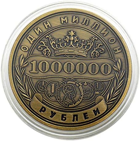 Руски милион руба комеморативна монета значка со двојно еднострана врежана златна позлатена монета колекционерска уметничка сувенир пријателка