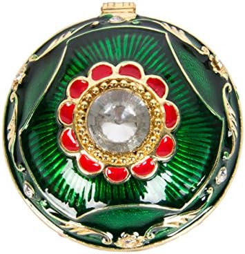 Qifu-Hand, насликана емајлирана јајце јајце, украсен украсен накит кутија за ситни подароци за домашен украс