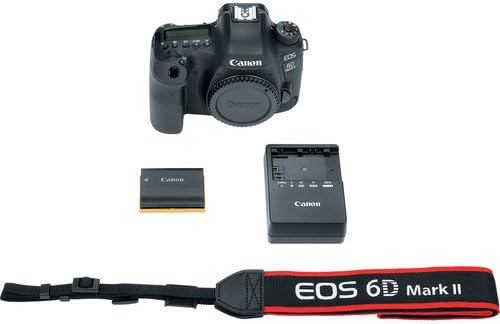 Canon EOS 6D Mark II Dslr Камера w/Canon BG-E21 Батерија Зафат + 2x Канон Батерија Пакет Вклучува 256gb Меморија, TTL Флеш, Ранец,