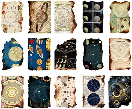 Гроздобер Сноп -книги материјал за материјал Астролошки небесен простор Месечината Универзум Изгори хартии Декорација за правење