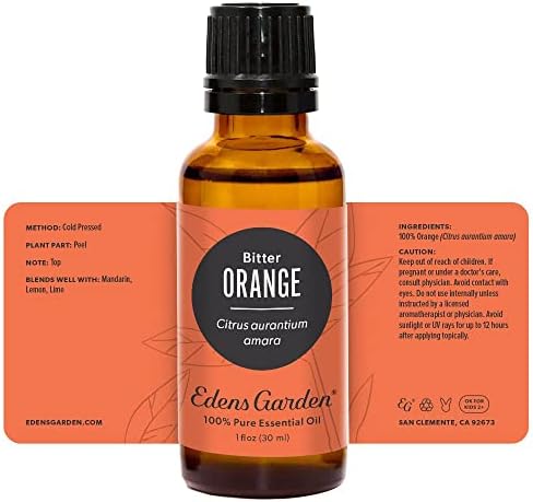 Градина на Еденс Градина портокалово- горчливо есенцијално масло, чисто терапевтско одделение 30 мл