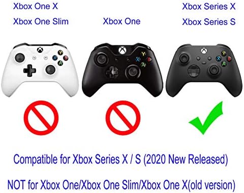 Кожа за Xbox Series X Controller Кожата, капакот на контролорот на хикфлај, компатибилен со контролорот Xbox Series X/S контролер,