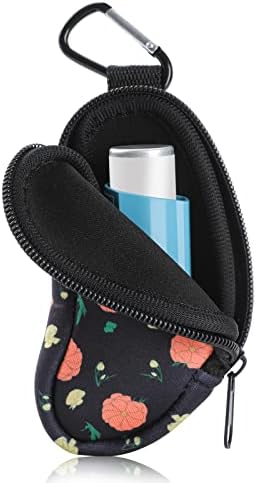 Држач за инхалатор за инхалатор на астма Koikyu Заштита на преносна торба што носи држач за носење на неопренови инхалатор мини торба за инхалатор