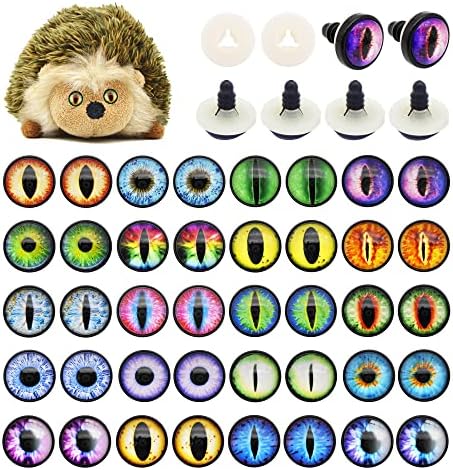 20 пара змеј Око безбедност око за полнети животински кукли со правење занаетчиски очи Теди мечка амигуруми играчка со капчиња 24 мм