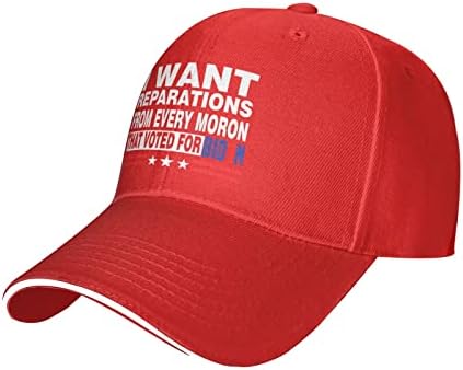 Qvxhkp fk biden hat сакам репарации од секој морон што гласаше за Бајден Кап за жени тато капа смешна капа