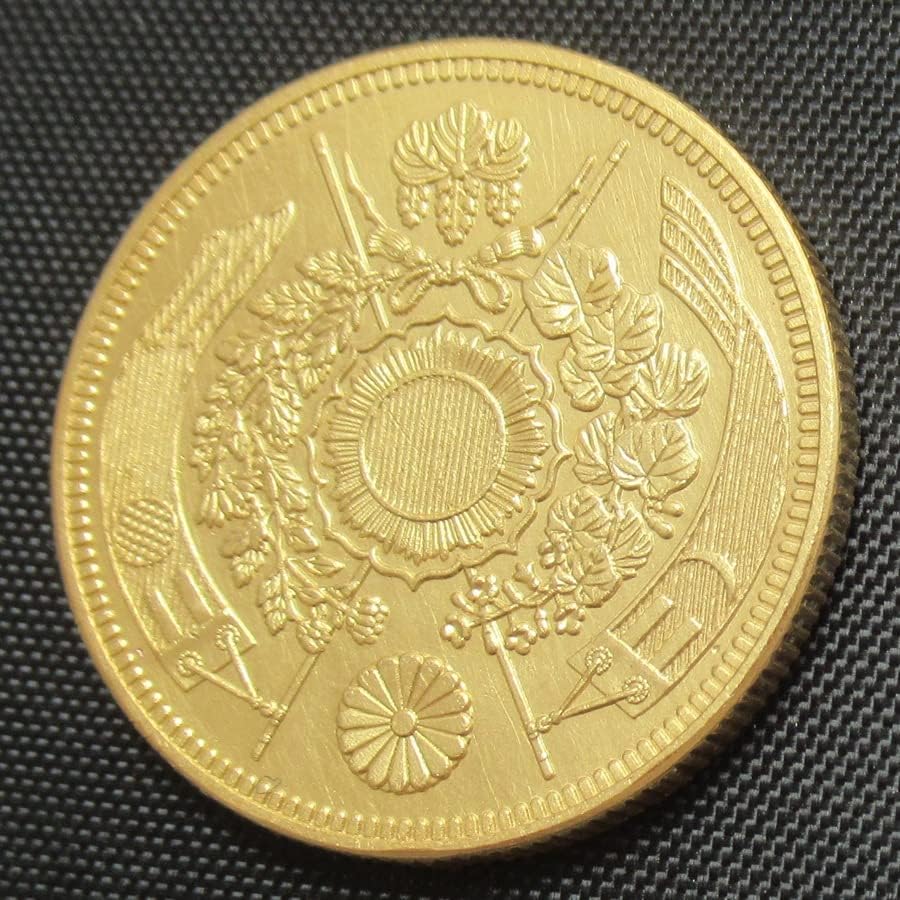 Јапонски Златник 10 Јуани Меиџи 10 Години Позлатена Реплика Комеморативна Монета
