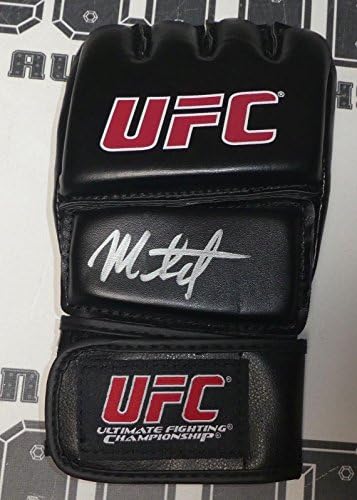 Марк Шулц потпиша UFC Glower Bas Beckett COA 9 Autograph 1984 Олимписки борење - автограмирани боречки облеки, стебла и ремени