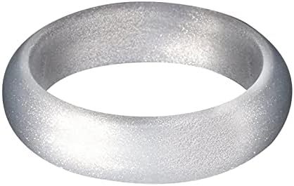 Женски прстени моден силиконски прстен 5,7 мм широк јога спортски прстен за мажи бисер светли силиконски прстени за жени накит