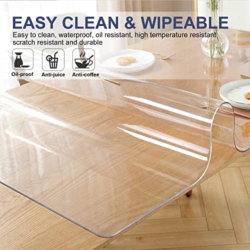Чиста табела за заштита на табелата пластика за бришење на пластична плоча за платформа за маса, 1.5мм дебела заштитна биро за размачкана
