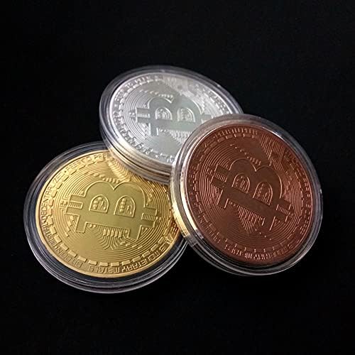 Bitcoin Bitcoin Virtual Coin Bitcoin Commorative Coin Coin Медал за реплика за ракотворби колекција сувенири за декорација Дома подарок