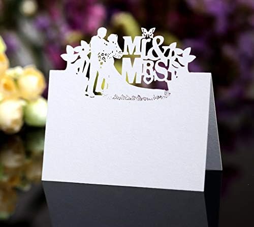 Колесо пар метал сечење умира за местото картичка за свадба со картички за свадбени забави за декорација на маса