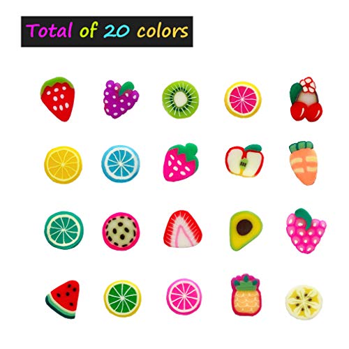 15000 компјутери овошни нокти парчиња парчиња овошни парчиња за DIY 3Д полимерни глинени парчиња смола правејќи шарми овошни парчиња за