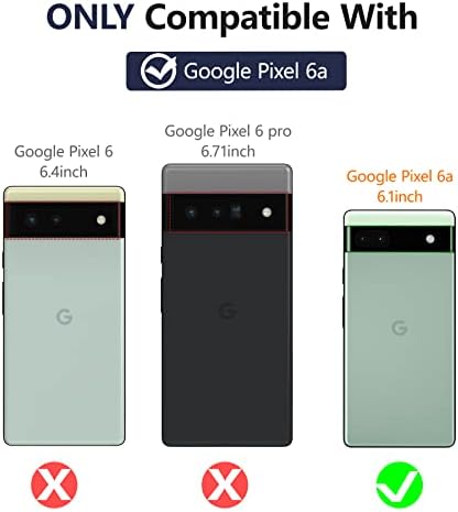 TAEDNOMZN За Google Pixel 6A Случај, Пиксели 6А Случај со [Појас Клип Футрола] [Екран Заштитник] 4 Слој Воена Одделение Тешки Удар Отпорни