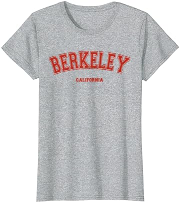 Беркли Калифорнија Калифорнија Графичка црвена буква на маицата во Беркли
