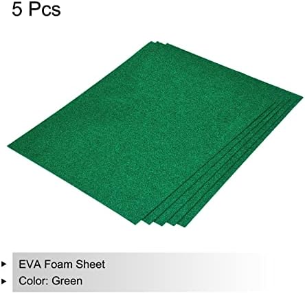 Меканикс сјај ева листови од пена зелена самостојно лепило 15,7 x 11,8 инчи дебелина од 1,6 мм за занаети DIY 5 компјутери