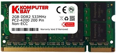 KomputerBay 2GB DDR2 533MHz PC2-4200 PC2-4300 DDR2 533 Меморија на лаптоп SODIMM