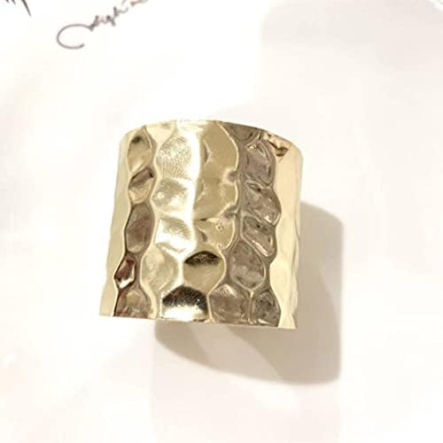 N/A 12 парчиња моден прстен од салфетка прстен од не'рѓосувачки челик модел помеѓу салфетка тока крпа прстен едноставен прстен за западна