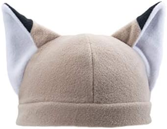 Pawstar Fleece Fox Ears Beanie Hat - Butterscotch Brown