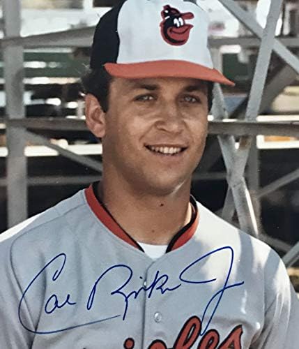Cal Ripken Jr. Потпишана фотографија Балтимор Ориолес Бејзбол ПСА ДНК 8x10 Автограмиран MLB HOF