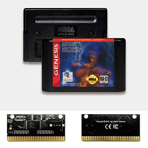 Изгубени генерации на Адити - САД етикета FlashKit MD Electroless Gold PCB картичка за Sega Genesis Megadrive Video Game Console