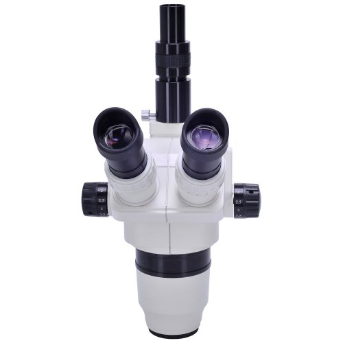 Микроскоп за стерео инспекција на Омано Премиум Зум - двогледен - OM99 -V7-6.5X -45X - Артикулирање на штанд за бум - 80 LED светло за