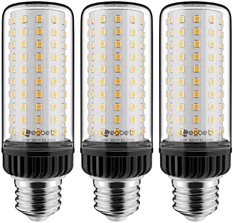 Leabet E26 LED Сијалица Од Пченка, 25W LED Светилки, Топло Бело 3000k Внатрешно Осветлување На Домот,за Дома, 85-265V, Не-Затемнувачки