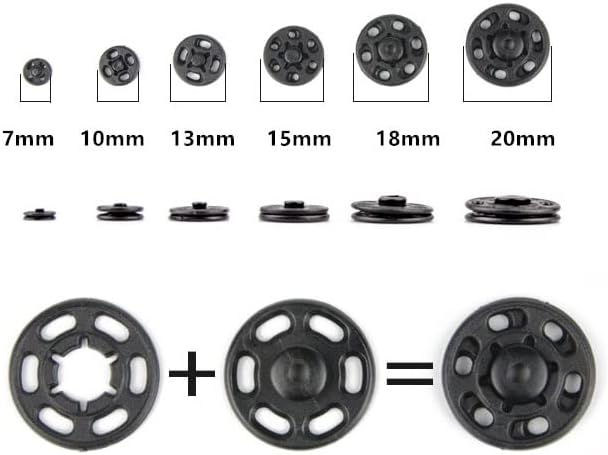 1 торба/15 Постави невидливи мали пластични копчиња за прицврстување на копчињата за шиење на копчето Притиснете го копчето за шиење облека