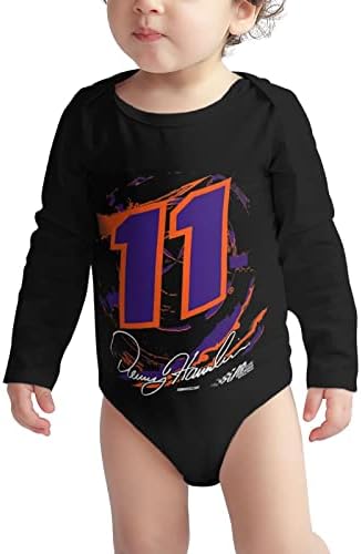 Dowrap Дени Хамлин 11 бебешки каросерија унисекс памук новороденче момче девојче со долга облека долга - ракав бебе ромпер