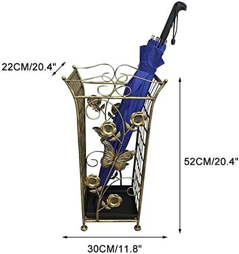 Зесус чадор стојат традиционални квадратни дизајни гроздобер бронзен чадор држач за економично складирање на чадор