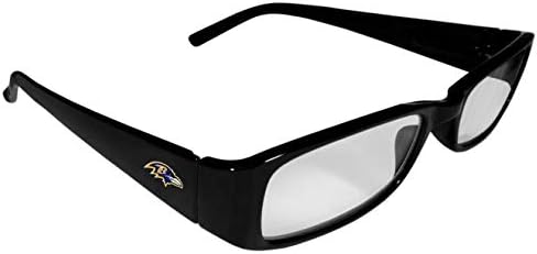 Siskiyou Sports NFL Baltimore Ravens Unisex печатени очила за читање, 2,25, црна, една големина