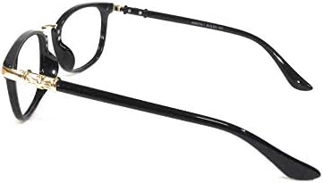 Амар Начин На живот Компјутерски очила кризална леќа пластика круг 51 мм црна унисекс_алацфрпрпр4694