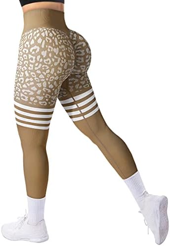 Агрост Беспрекорни хеланки за тренингот за жени кои се креваат задникот за кревање на задниот дел од лежалки со високи половини јога панталони