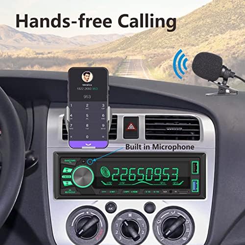 YZKONG Еден Дин Автомобил Радио Приемник Bluetooth Автомобил Стерео Со Осветленост Прилагодливи FM/AM Радио Mp3 Плеер USB SD AUX
