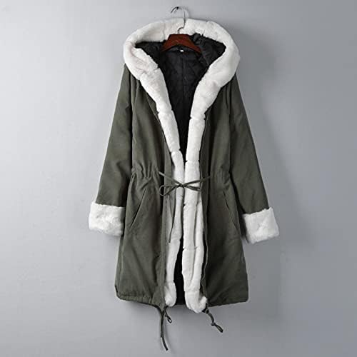 Пријатна боја блок боксерски фитл палто дами со качулка, надворешна облека, преголема целосна ракав зимска дебела крпеница убави