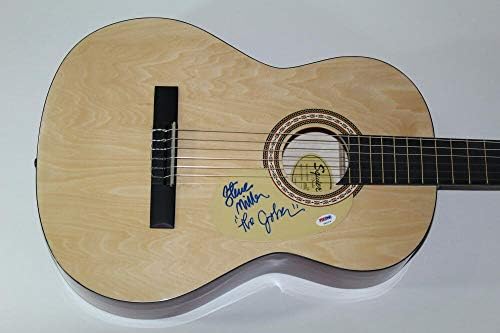 Стив Милер потпиша акустична гитара за автограм Fender Brand - Band the Joker PSA