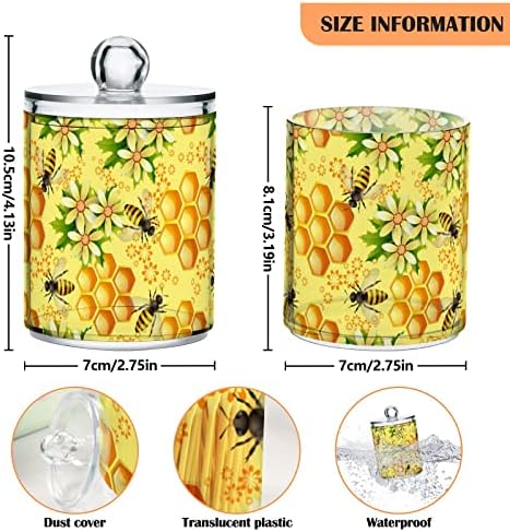 Цвеќиња пчели саќе 2 пакувања памук британски држач за топка организатор за диспензерот пластични контејнери за бања со капаци на конец
